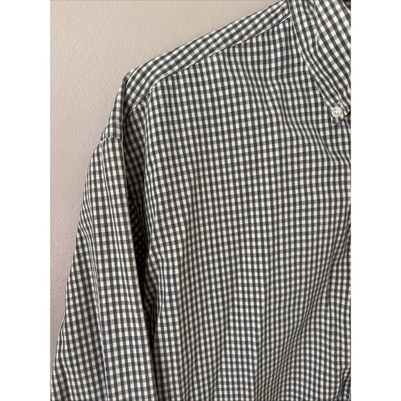 Ralph Lauren Mens Medium Green Gingham Plaid Shirt McMeel Button Down Cotton - Picture 2 of 7